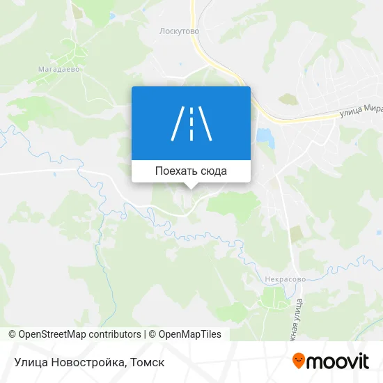 Карта Улица Новостройка