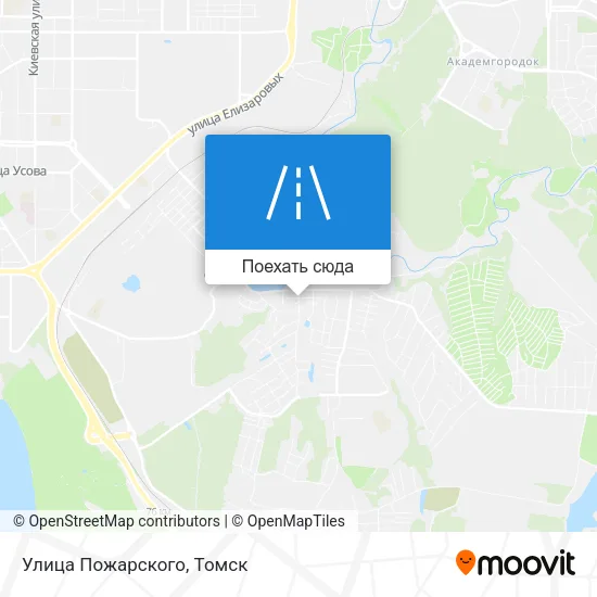 Карта Улица Пожарского