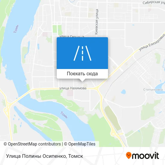 Карта Улица Полины Осипенко