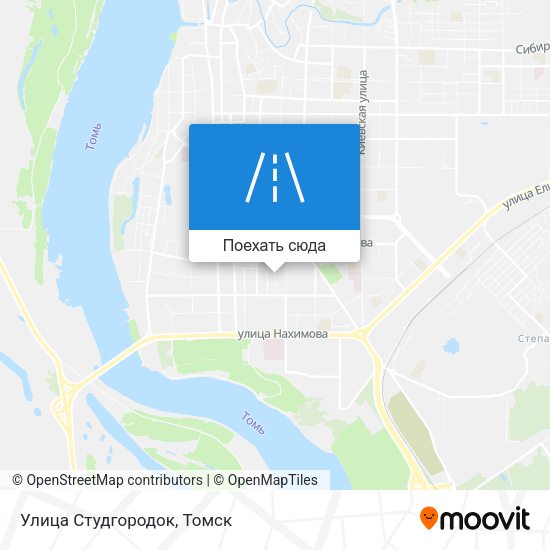 Карта Улица Студгородок