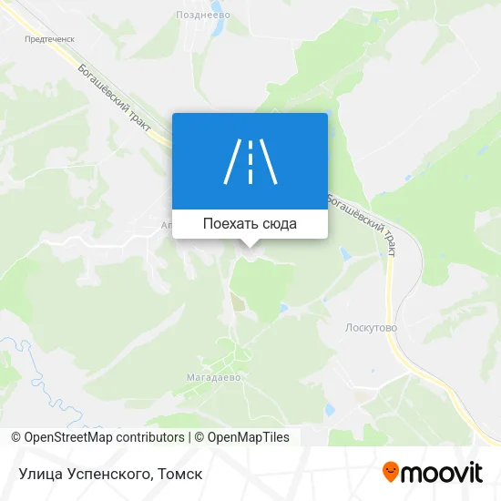 Карта Улица Успенского