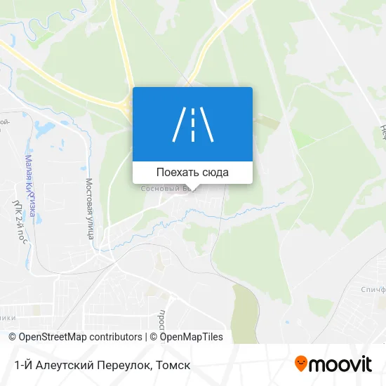 Карта 1-Й Алеутский Переулок