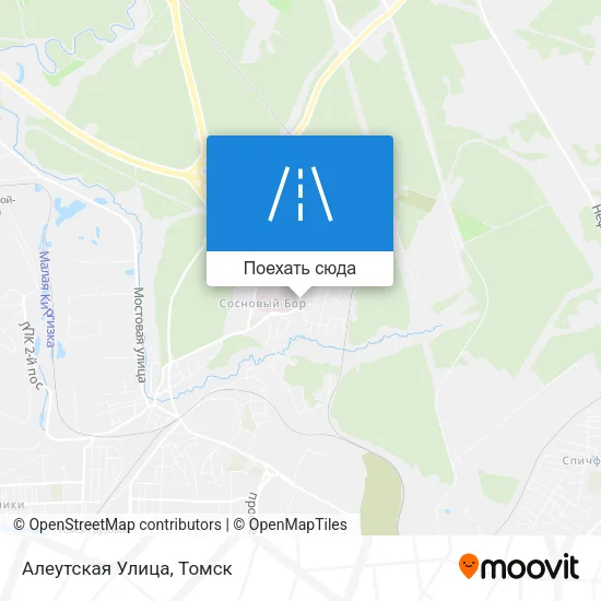 Карта Алеутская Улица