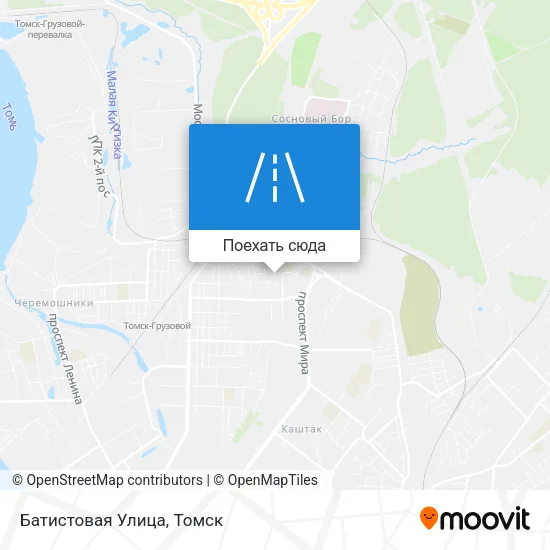 Карта Батистовая Улица