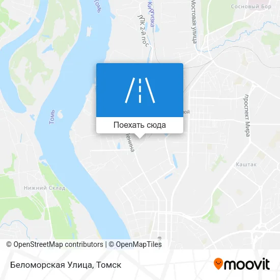 Карта Беломорская Улица