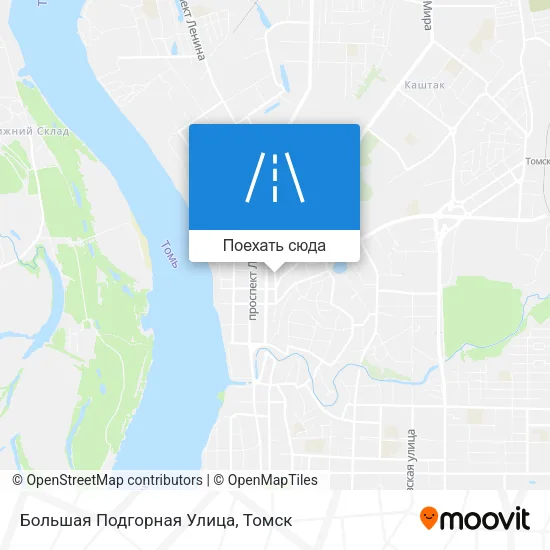 Карта Большая Подгорная Улица