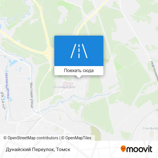 Карта Дунайский Переулок