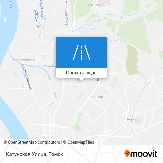 Карта Катунская Улица