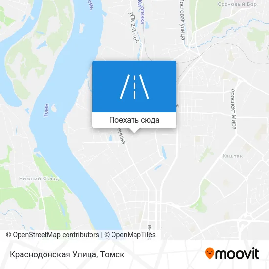 Карта Краснодонская Улица