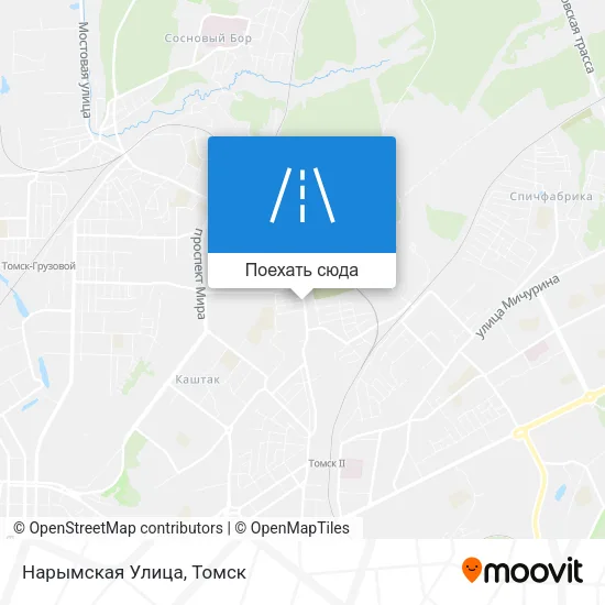 Карта Нарымская Улица