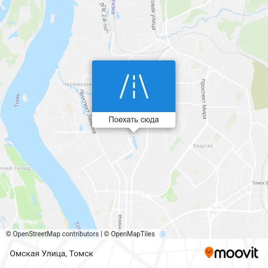 Карта Омская Улица