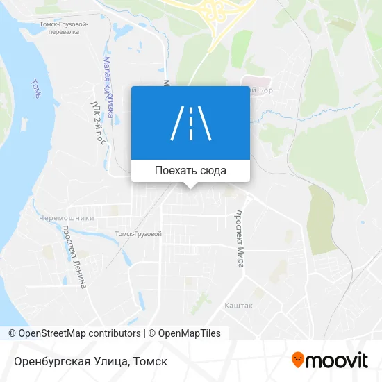 Карта Оренбургская Улица