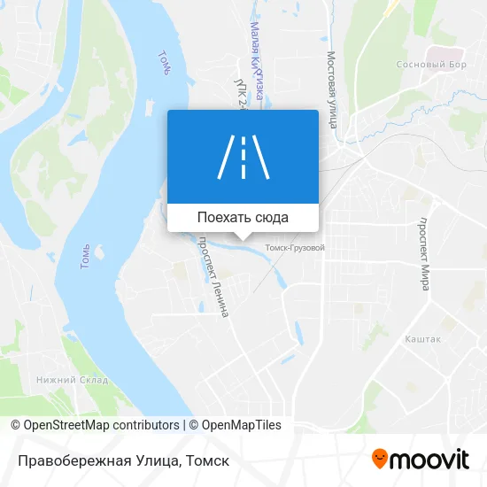 Карта Правобережная Улица