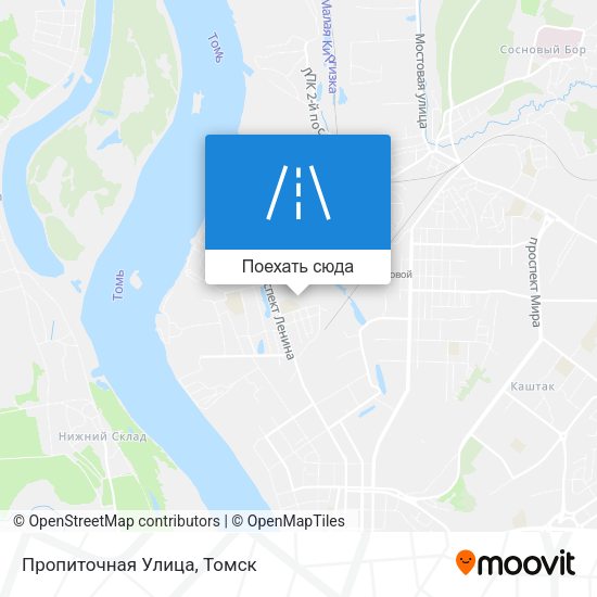 Карта Пропиточная Улица