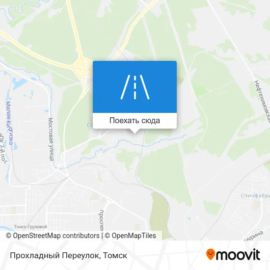 Карта Прохладный Переулок