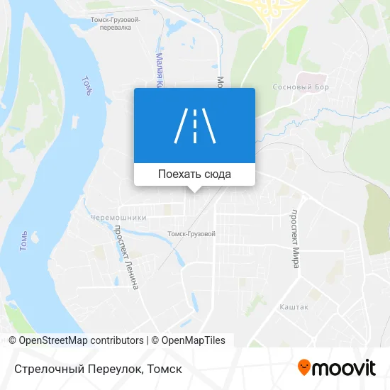 Карта Стрелочный Переулок