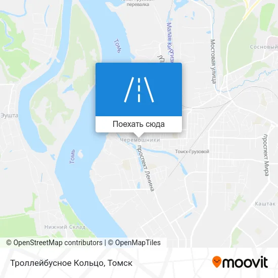 Карта Троллейбусное Кольцо