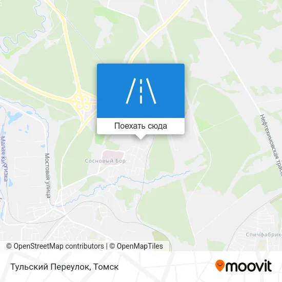 Карта Тульский Переулок