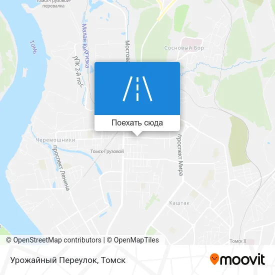 Карта Урожайный Переулок