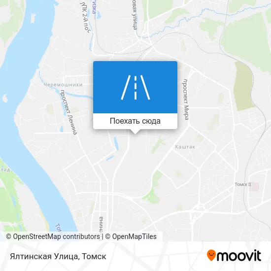 Карта Ялтинская Улица