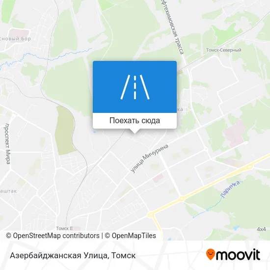 Карта Азербайджанская Улица