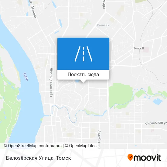 Карта Белозёрская Улица