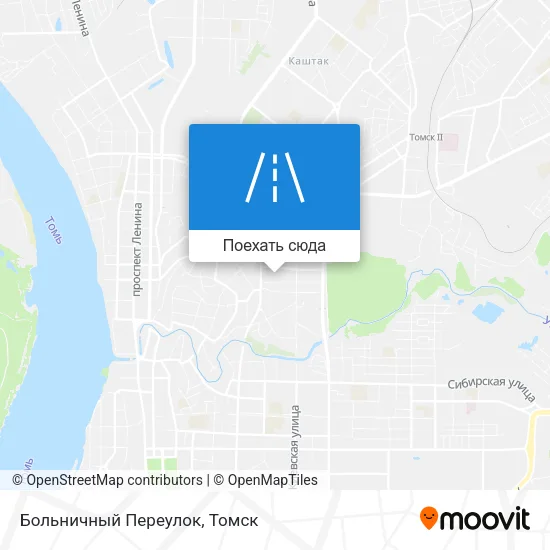 Карта Больничный Переулок