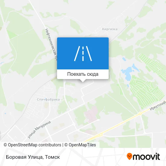 Карта Боровая Улица