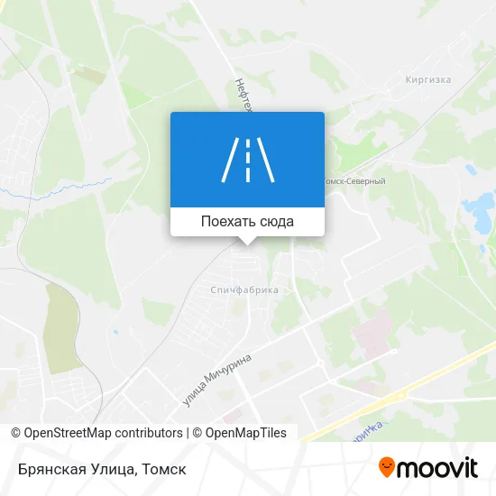 Карта Брянская Улица