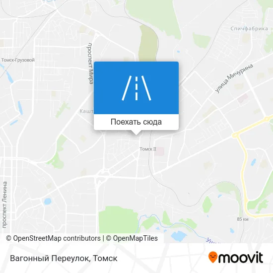 Карта Вагонный Переулок