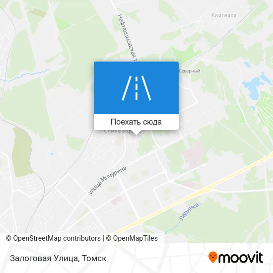 Карта Залоговая Улица