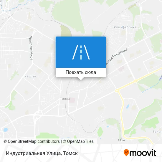 Карта Индустриальная Улица