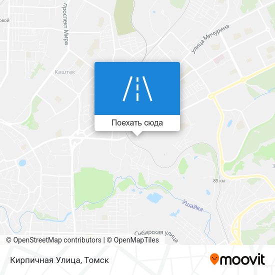 Карта Кирпичная Улица