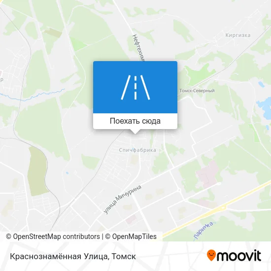 Карта Краснознамённая Улица