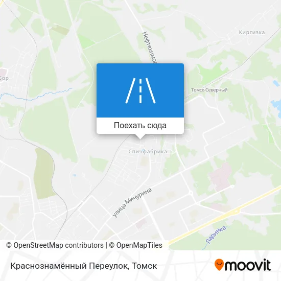Карта Краснознамённый Переулок