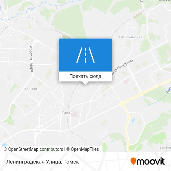 Карта Ленинградская Улица