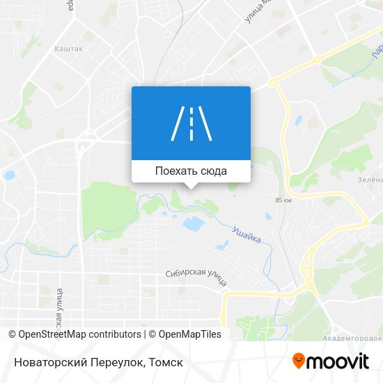 Карта Новаторский Переулок