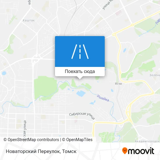 Карта Новаторский Переулок