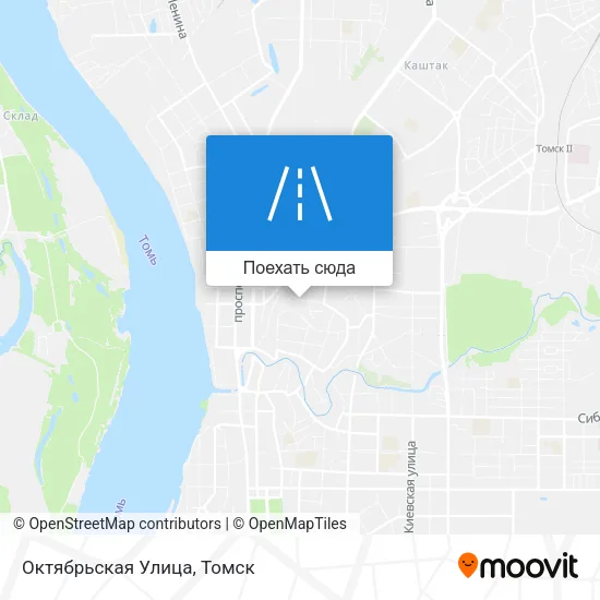 Карта Октябрьская Улица