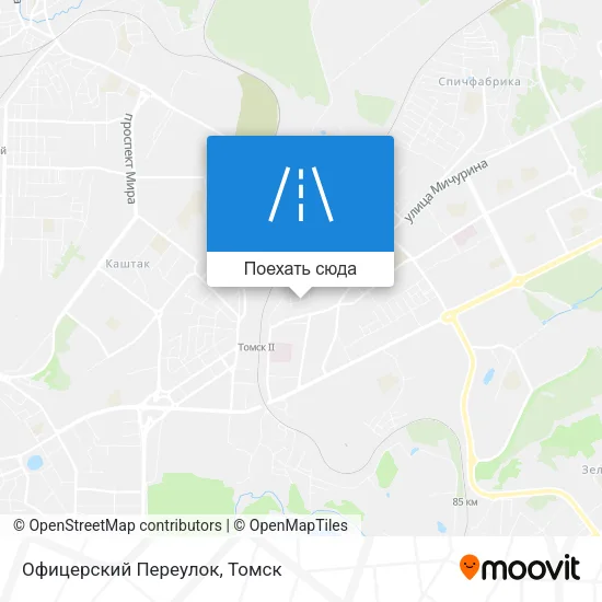 Карта Офицерский Переулок