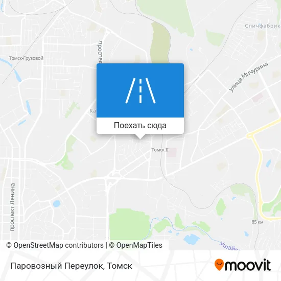 Карта Паровозный Переулок