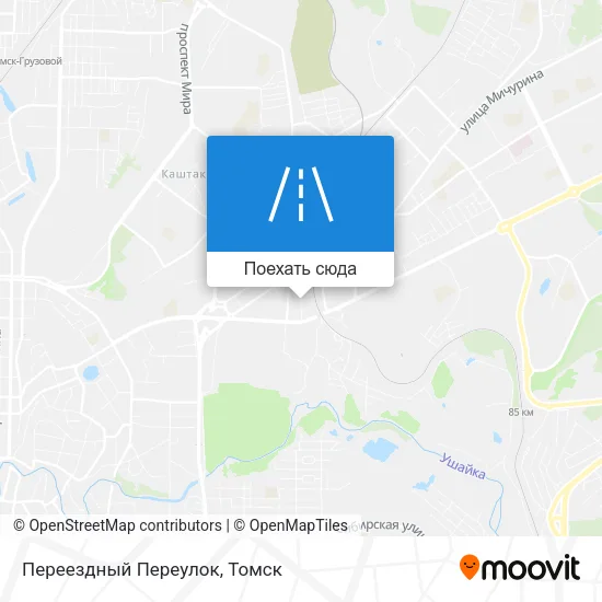Карта Переездный Переулок