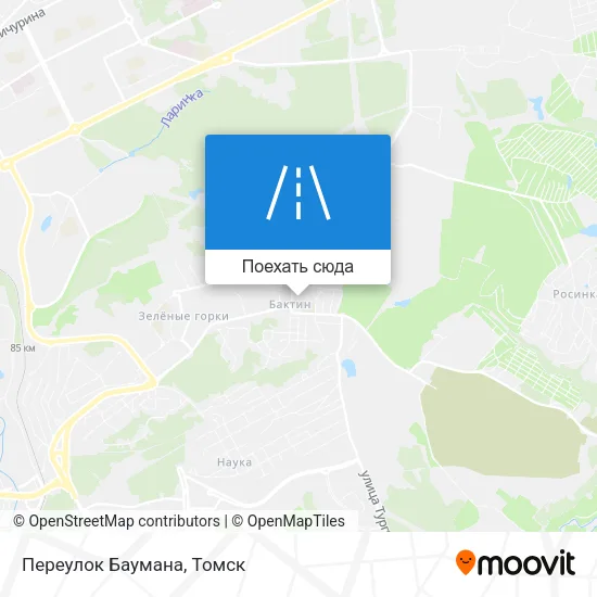 Карта Переулок Баумана