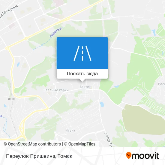 Карта Переулок Пришвина