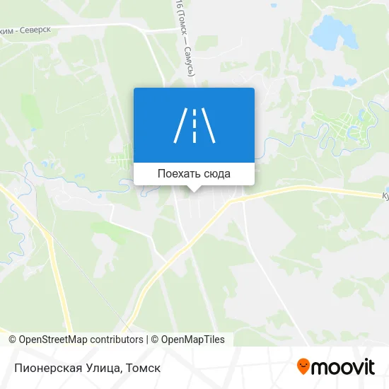 Карта Пионерская Улица