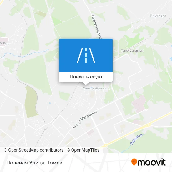 Карта Полевая Улица