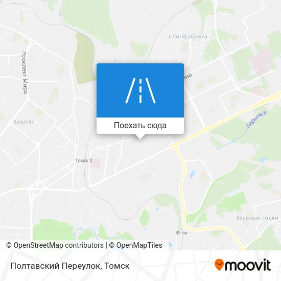 Карта Полтавский Переулок