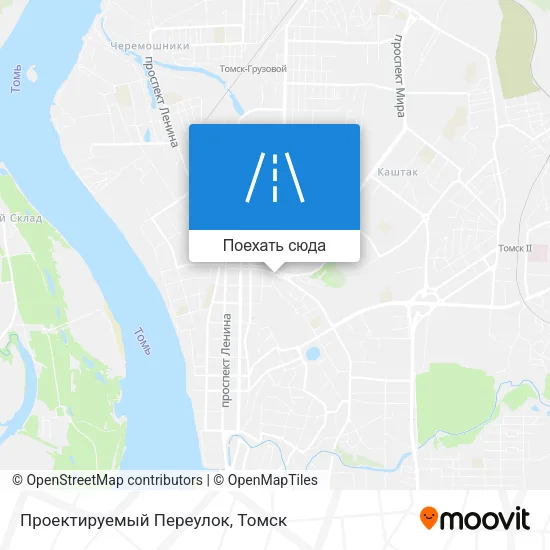 Карта Проектируемый Переулок