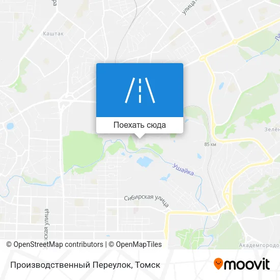 Карта Производственный Переулок