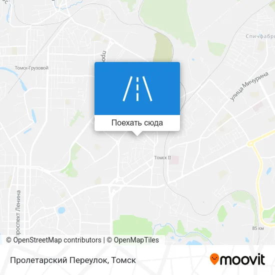 Карта Пролетарский Переулок
